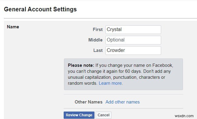 How to Change Your Name on Facebook