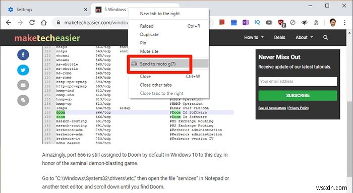 How to Send a Website from Your PC to Your Phone (Chrome)