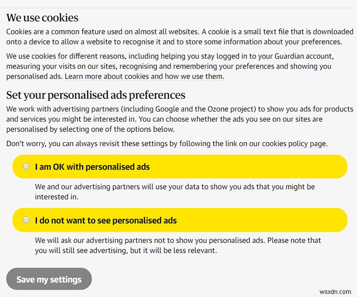 What Do Those “Cookie Consent” Notices Actually Mean?