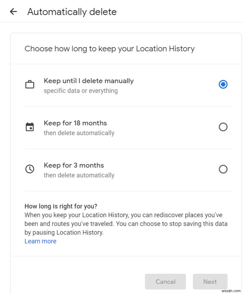 How to Set Google Maps to Automatically Delete Your Location History