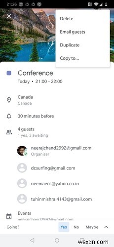 Use Google Calendar to Notify Colleagues You’re Going to Be Late 
