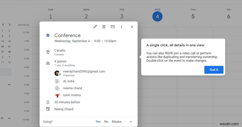 Use Google Calendar to Notify Colleagues You’re Going to Be Late 