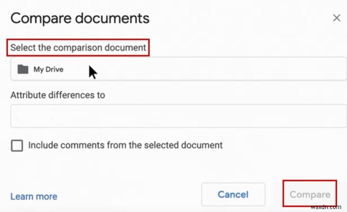 How to Compare Two Documents in Google Docs