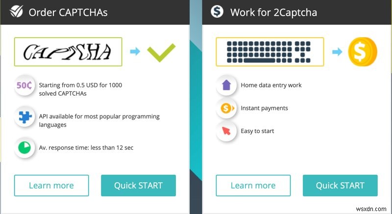 2captcha – Bypass Captchas With the Power of Real People
