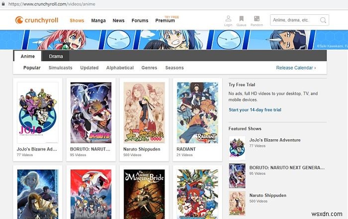 5 of the Best Websites to Watch Anime Online