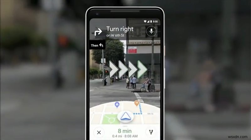 Google Testing Walking Navigation with Maps App AR