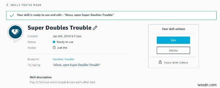 How to Create a Customized Alexa Skill Using Blueprints