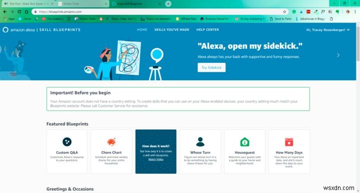 How to Create a Customized Alexa Skill Using Blueprints