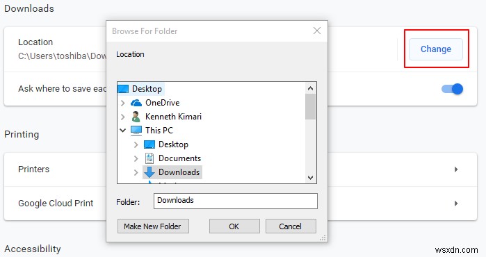 How to Change Google Chrome Download Settings