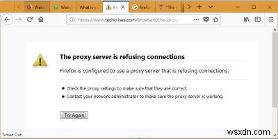 How to Fix Firefox Proxy Server Connection Refusal Error