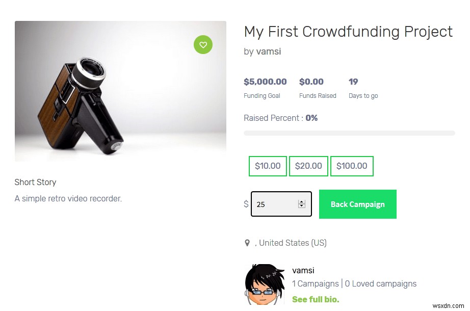Create Your Own Crowdfunding Site with WP Crowdfunding Plugin