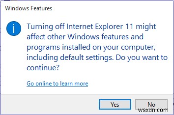 How to Turn Off Internet Explorer in Windows 10