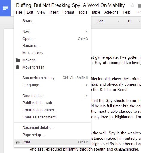 Export and Retain Formatting from Google Docs