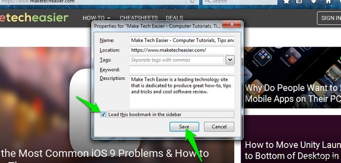 How to Load Additional Web Pages in Firefox Sidebar