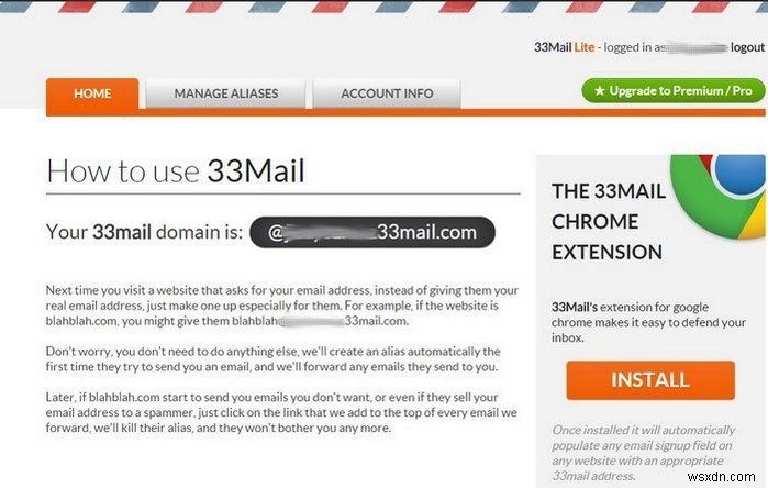 Easily Create Disposable Email Addresses That Have a Custom Domain with 33Mail
