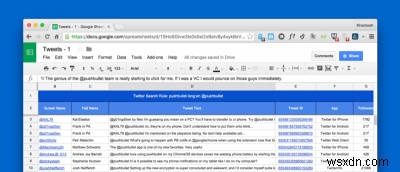 How to Automatically Collect Tweets from Any User or Hashtag in a Google Spreadsheet