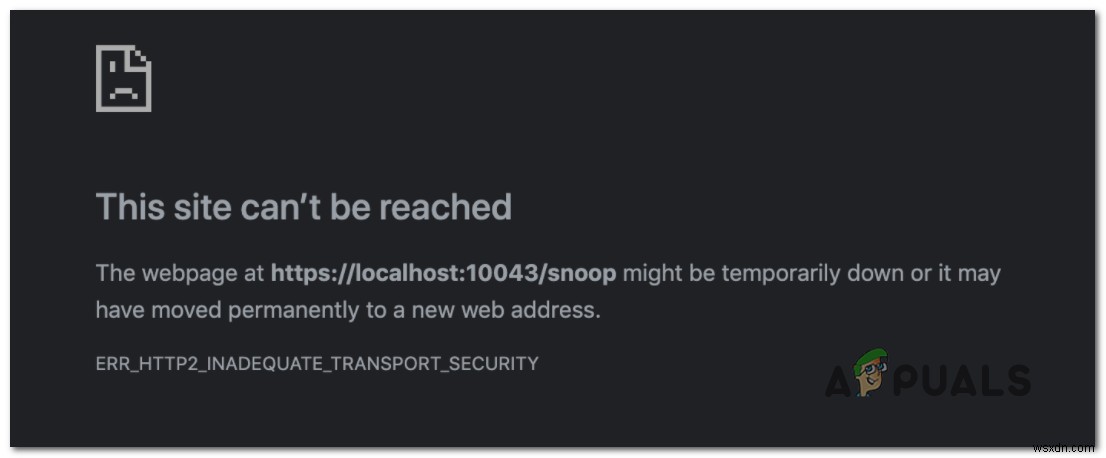 How to Fix ERR_HTTP2_Inadequate_Transport_Security Error in Chrome