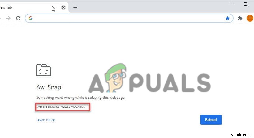 How to Fix “Aw, Snap! STATUS_ACCESS_VIOLATION” Error on Chrome & Edge