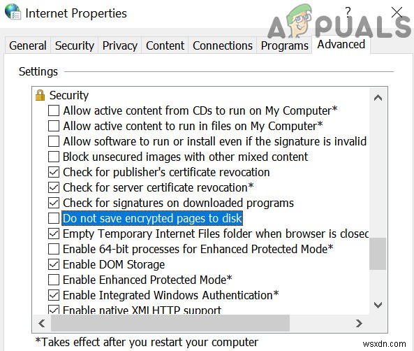 Fix: INET_E_DOWNLOAD_FAILURE