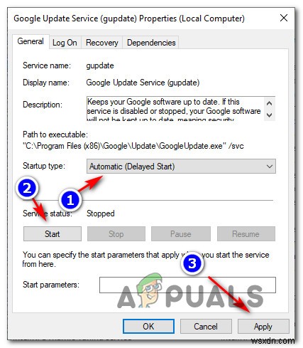 Fix Google Chrome Update Error (Error Code – 7 : 0x80040801)