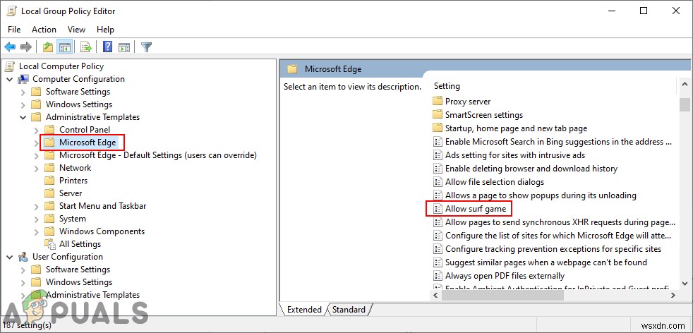 How to Disable the Surf Game in Microsoft Edge?