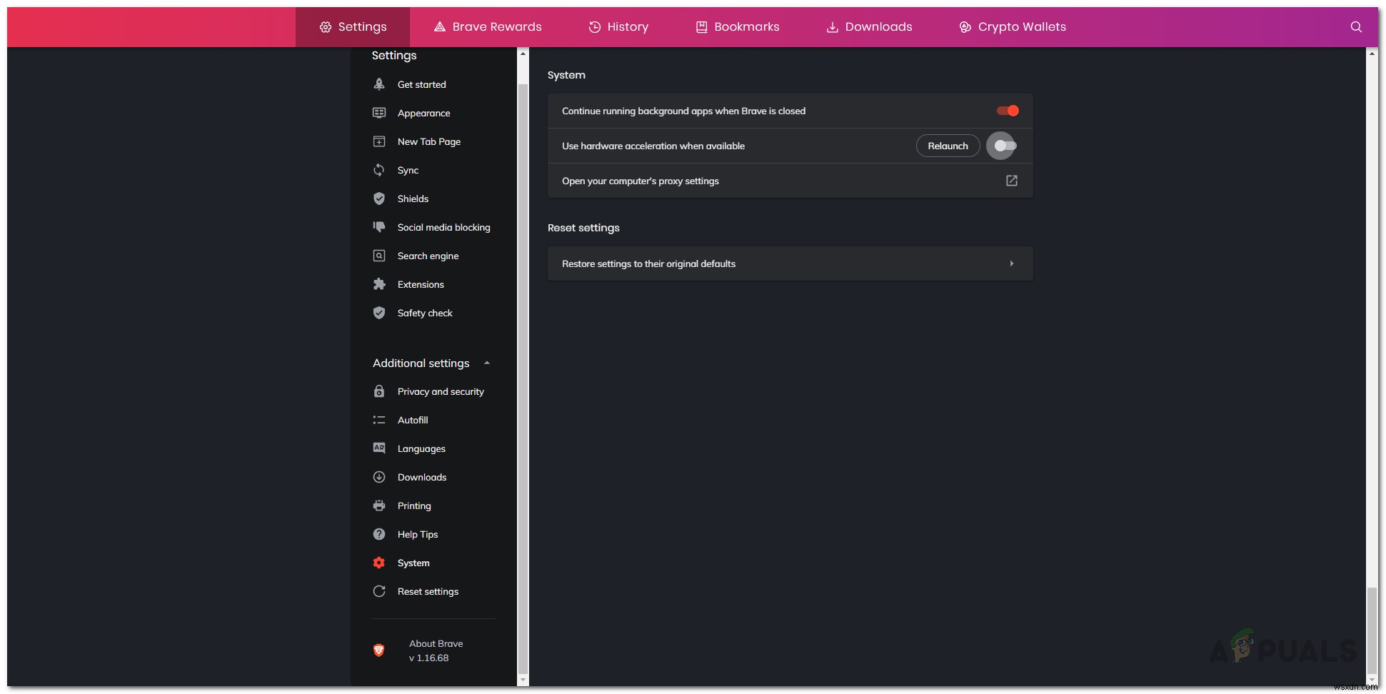 [FIX] Brave Browser won’t Start