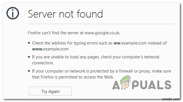 Server not found error on Firefox? Troubleshoot using these steps