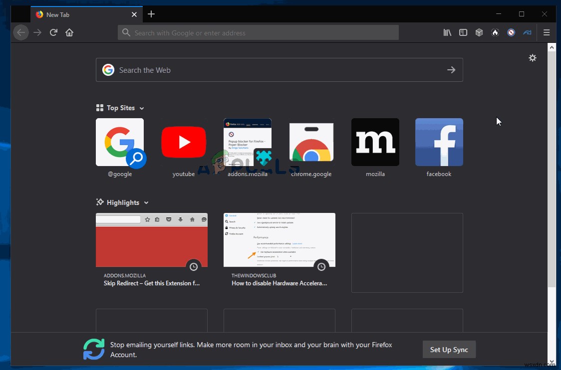 Corrupted Content Error ‘mail.google.com’