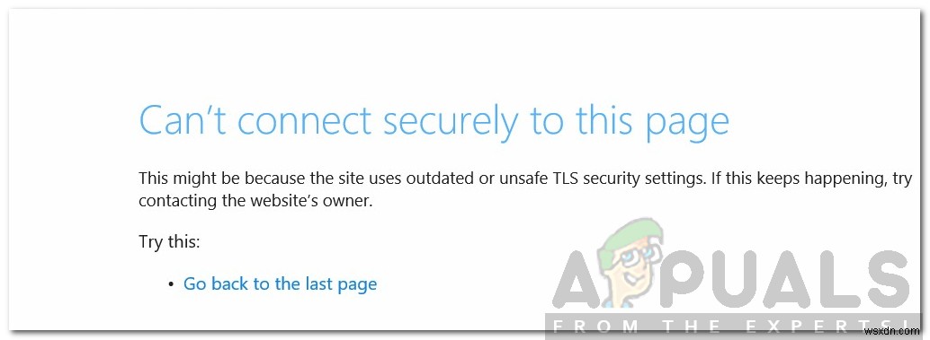 How to Fix Can’t Connect Securely to this Page on Microsoft Edge