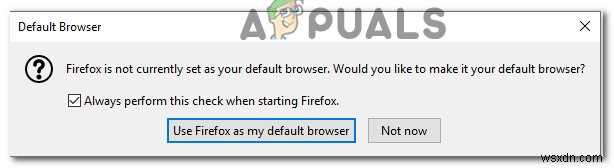 Fix: Can’t Set Firefox as Default Browser on Windows 10