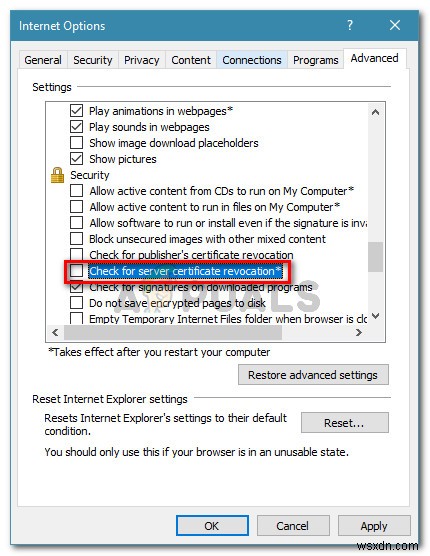 Fix: Content Was Blocked Because It Was Not Signed By a Valid Security Certificate
