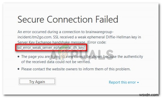 Fix: SSL_Error_Weak_Server_Ephemeral_Dh_Key