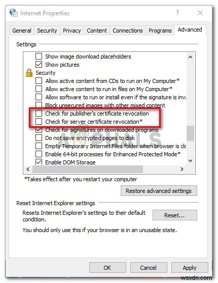 Fix: The Identity of This Website or the Integrity of this Connection Cannot be Verified