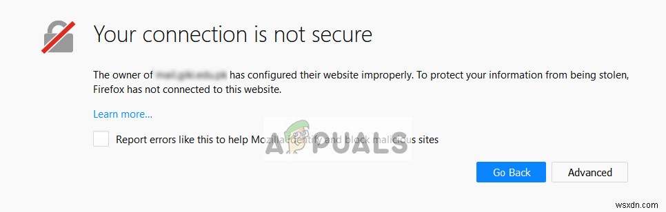 Fix: Your Connection is not Secure Firefox