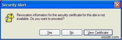 Fix: Revocation Information for the Security Certificate for this Site is Not Available