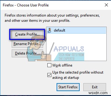 Fix: Your Firefox profile cannot be loaded. It may be missing or inaccessible