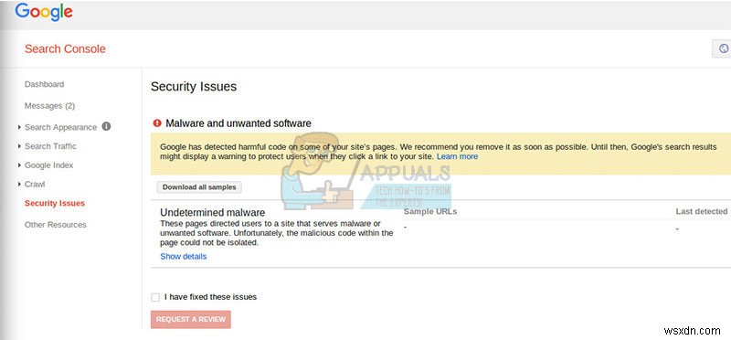 Fix: The site ahead contains harmful programs