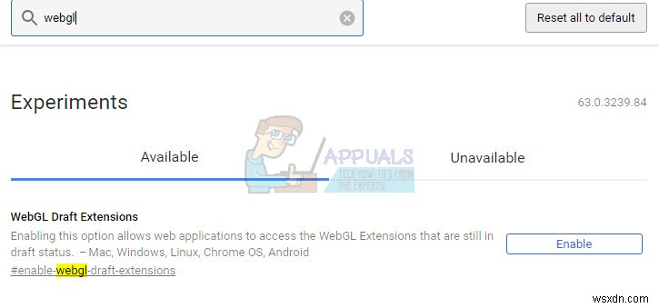Fix: WebGL Hit a Snag