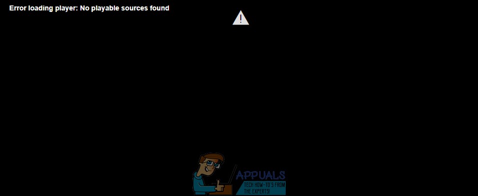 Fix: Error loading player ‘no playable sources found’