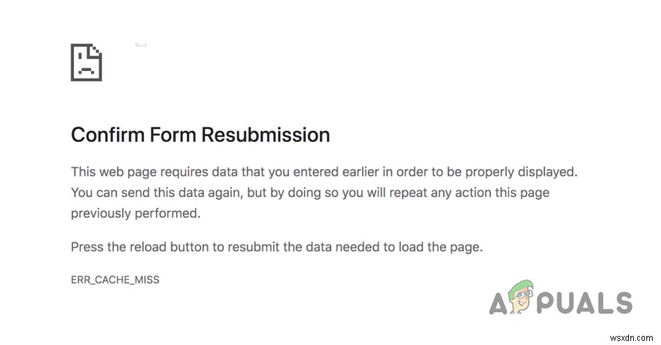 How to Fix Google Chrome “ERR_CACHE_MISS”?
