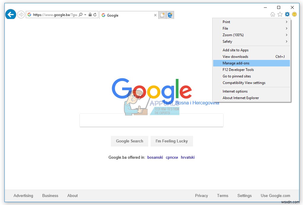 Fix: Internet Explorer has stopped working