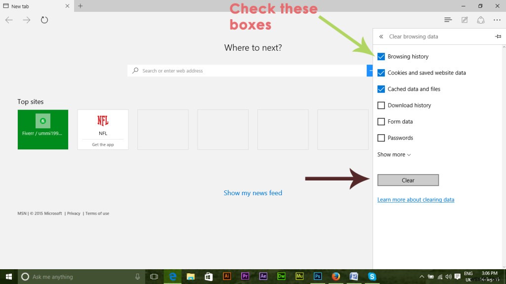 Fix: Reset Microsoft Edge on Windows 10