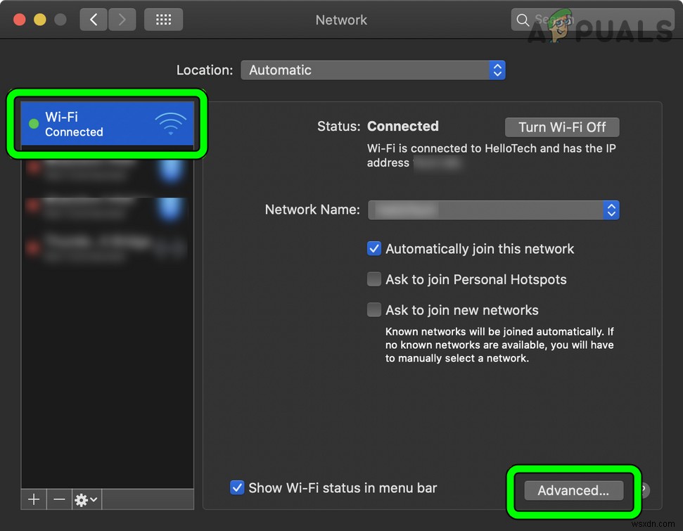 How to Forget Wi-Fi Network on macOS?
