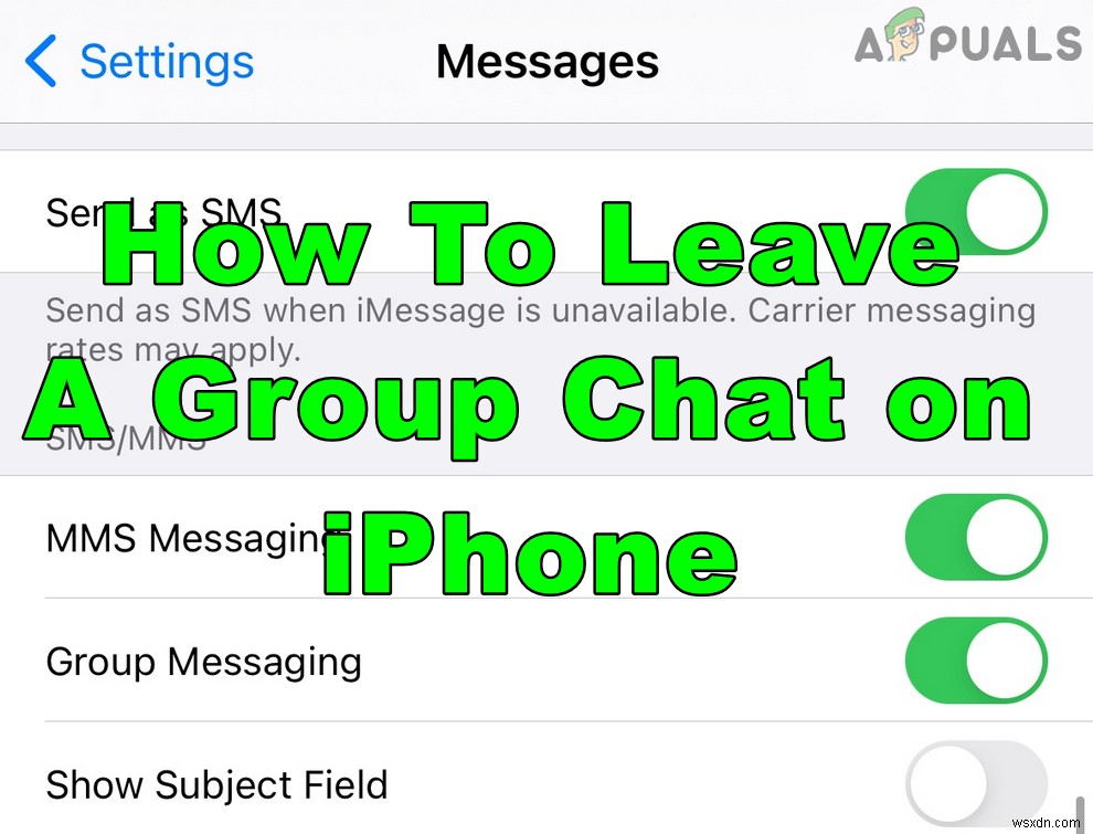 How To Leave A Group Chat on iPhone?