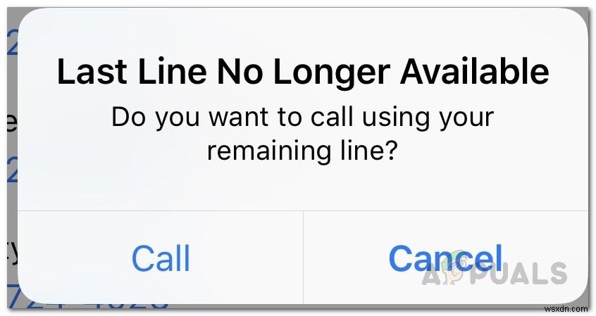 How to Fix “Last Line no Longer Available” on iPhone?