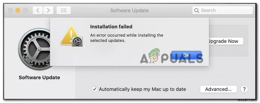 How to Fix ‘Error Occurred while Installing the Selected Updates” on macOS