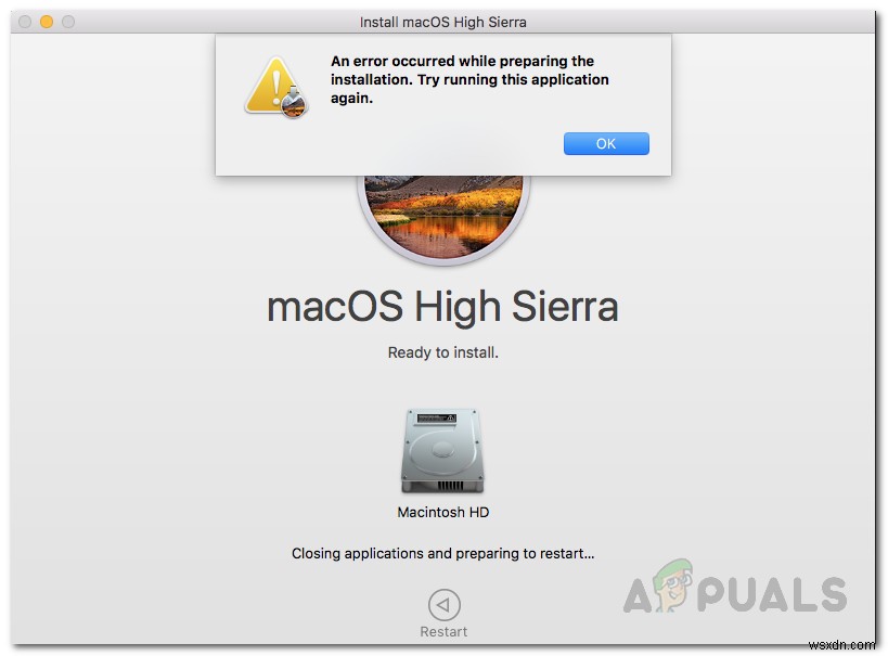 How to Fix An Error Occurred While Preparing the Installation on Mac