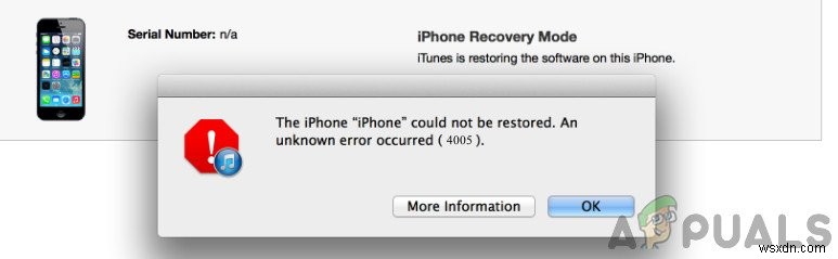 How to Fix iPhone Restore Error 4005?