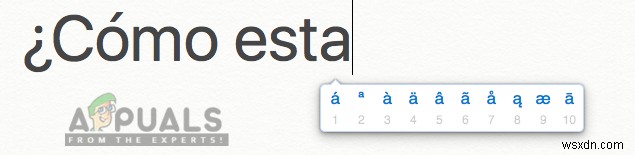 How to Type Accented Letters in macOS