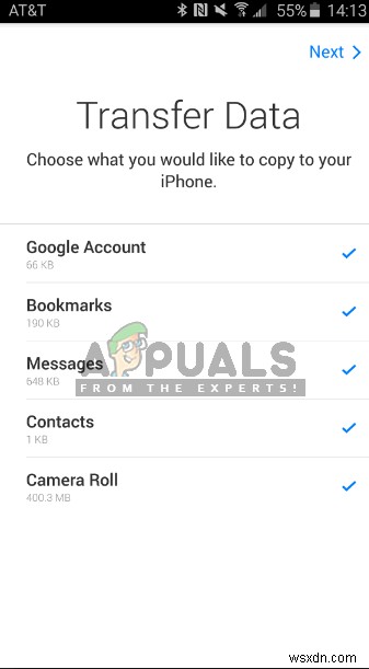 Fix: Move to iOS not Working